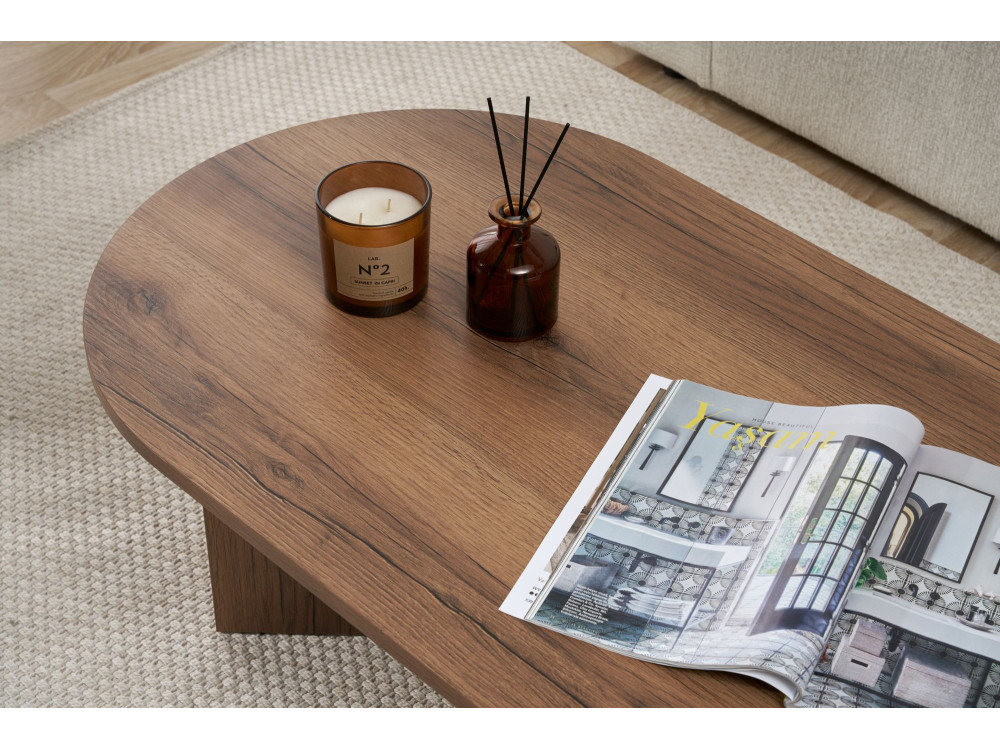 Couchtisch aus Holz „Sable" – 60 x 119 x 40 cm – Nussbaum