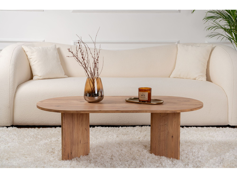 Couchtisch aus Holz „Sable“ – 60 x 119 x 40 cm – Atlantische Kiefer