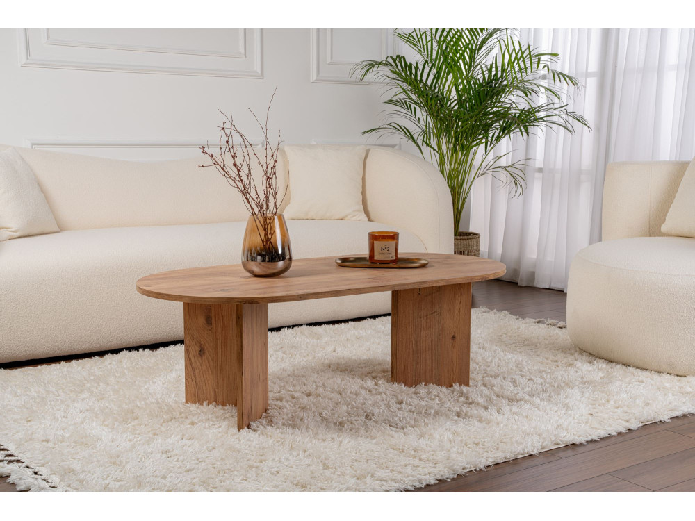 Couchtisch aus Holz „Sable“ – 60 x 119 x 40 cm – Atlantische Kiefer