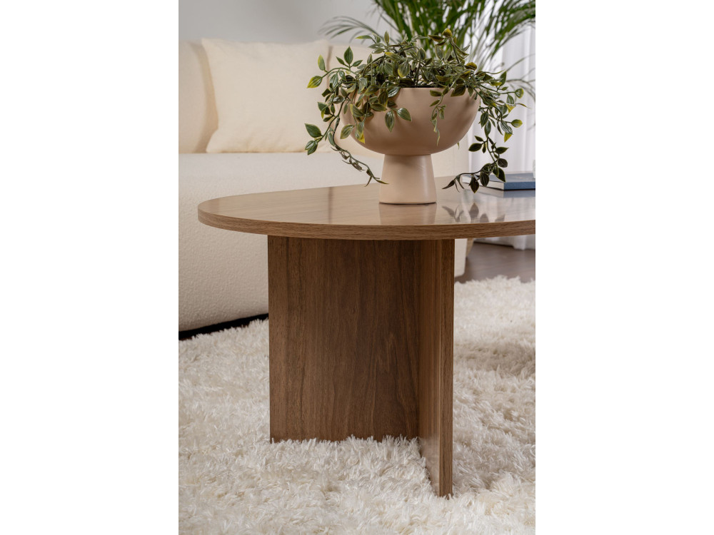 Couchtisch aus Holz „Sable“ – 60 x 119 x 40 cm – Nussbaum