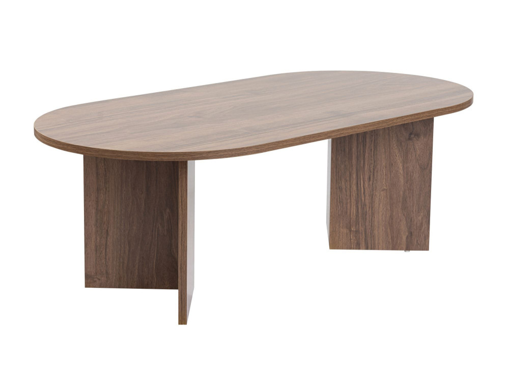 Couchtisch aus Holz „Sable“ – 60 x 119 x 40 cm – Nussbaum