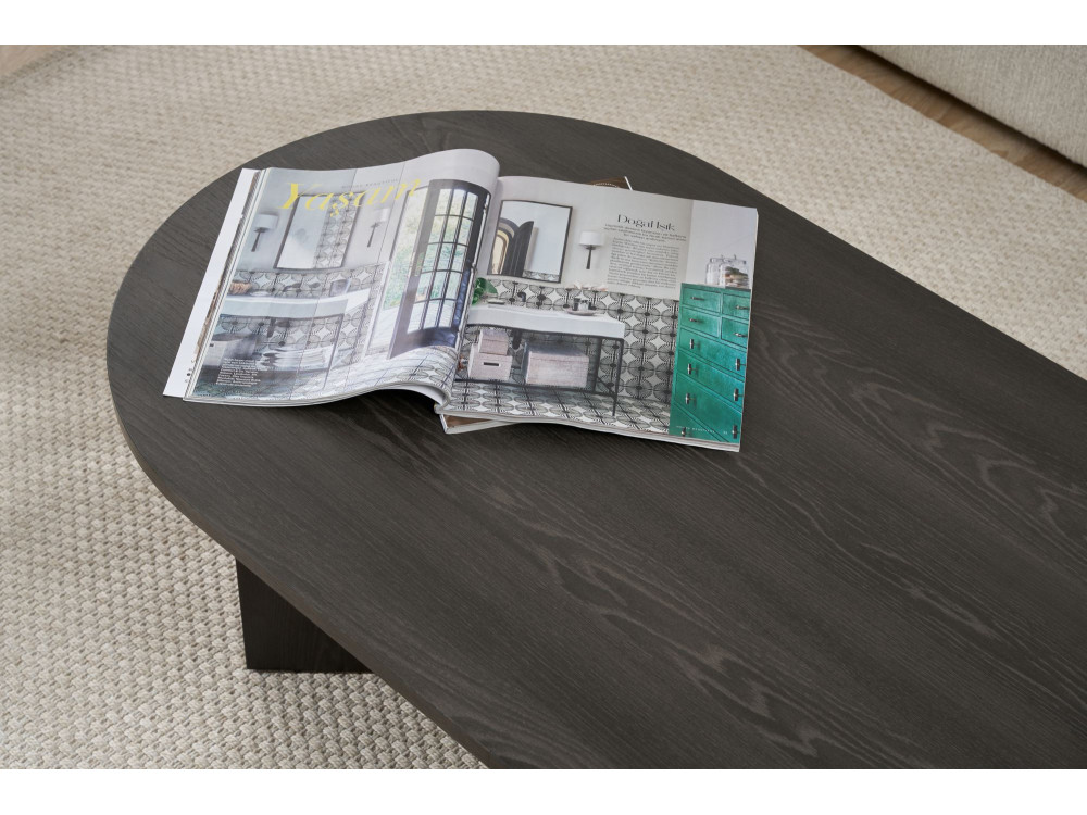 Couchtisch aus Holz „Sable“ – 60 x 119 x 40 cm – Schwarzlicht