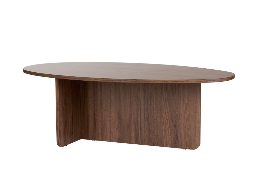 Couchtisch aus Holz "Orba" - 120 x 65 x 40 cm - Walnussholz