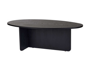 Couchtisch aus Holz "Orba" - 120 x 65 x 40 cm - Schwarzes Holz