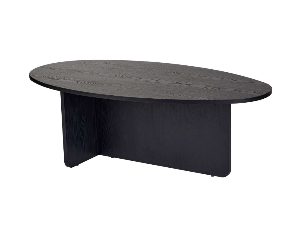 Couchtisch aus Holz "Orba" - 120 x 65 x 40 cm - Schwarzes Holz