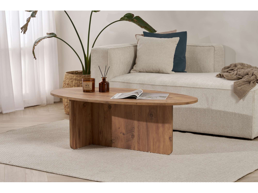 Couchtisch aus Holz "Orba" - 120 x 65 x 40 cm - Atlantische Kiefer