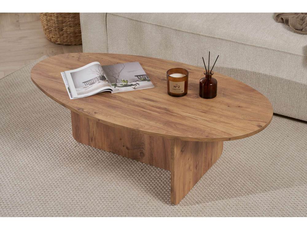 Couchtisch aus Holz "Orba" - 120 x 65 x 40 cm - Atlantische Kiefer