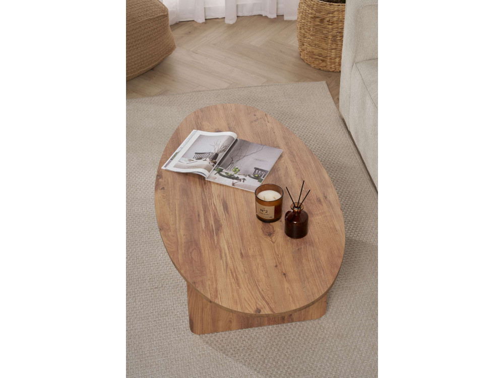 Couchtisch aus Holz "Orba" - 120 x 65 x 40 cm - Atlantische Kiefer