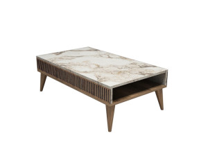 Couchtisch „Milan“ aus Holz – 105 x 60 x 34 cm – Weißwalnuss