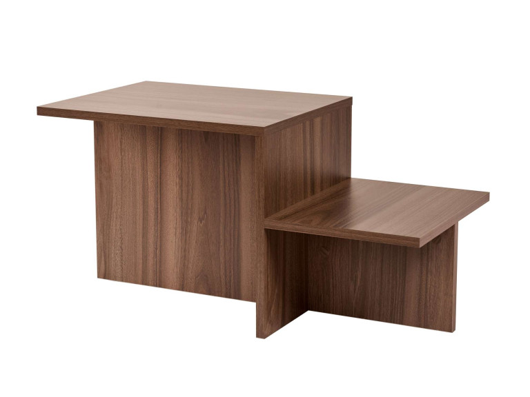 Couchtisch „Harmony“ aus Holz – 80 x 40 x 40 cm – Walnuss