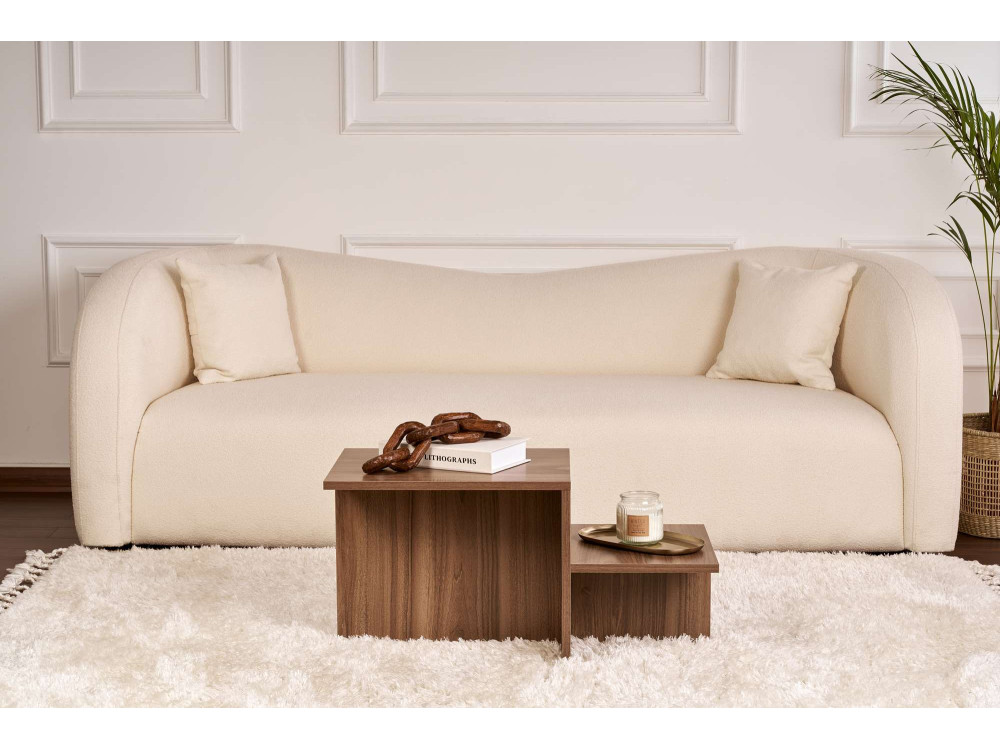 Couchtisch „Harmony“ aus Holz – 80 x 40 x 40 cm – Walnuss