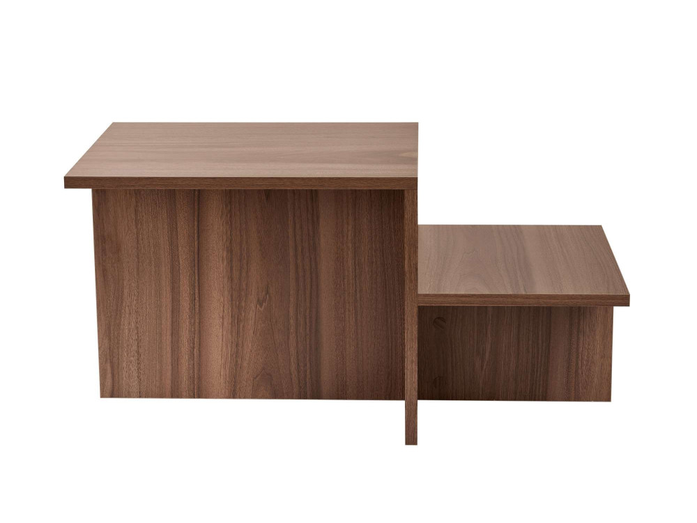 Couchtisch „Harmony“ aus Holz – 80 x 40 x 40 cm – Walnuss