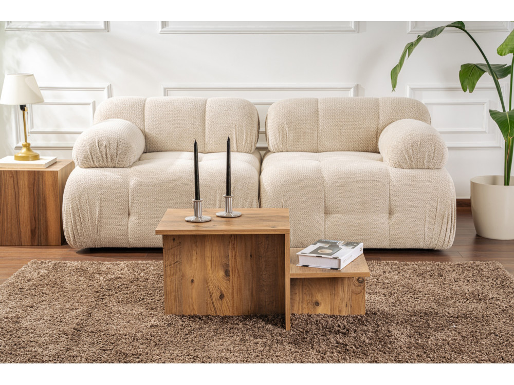Couchtisch aus Holz "Harmony" 80 x 40 x 40 cm - Atlantische Kiefer