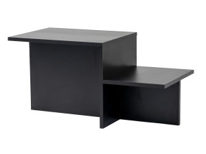 Couchtisch aus Holz "Harmony" 80 x 40 x 40 cm - Schwarzes Holz