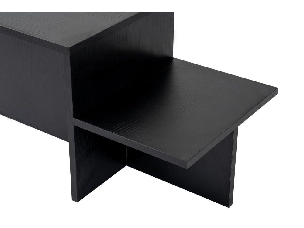 Couchtisch aus Holz "Harmony" 80 x 40 x 40 cm - Schwarzes Holz