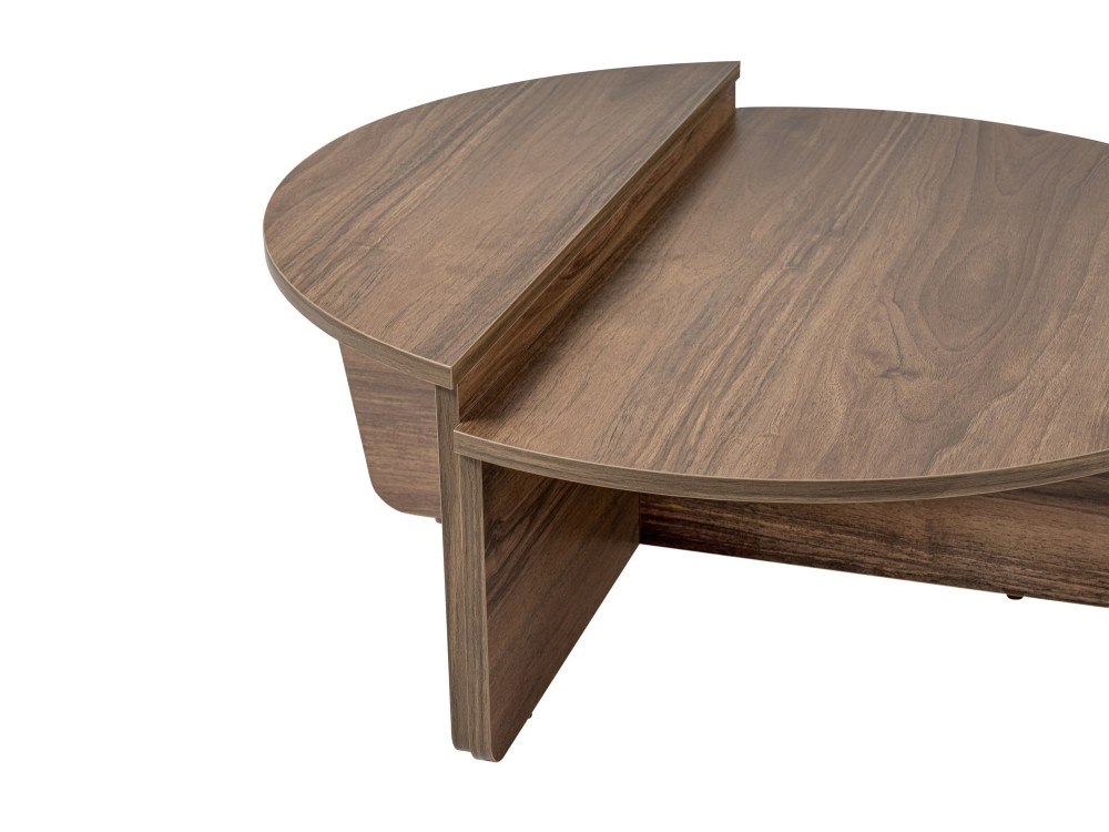 Couchtisch „Orion“ aus Holz – 90 x 60 x 30 cm – Walnuss