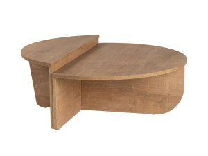 Couchtisch aus Holz „Orion“ – 90 x 60 x 30 cm - Honig-Eiche