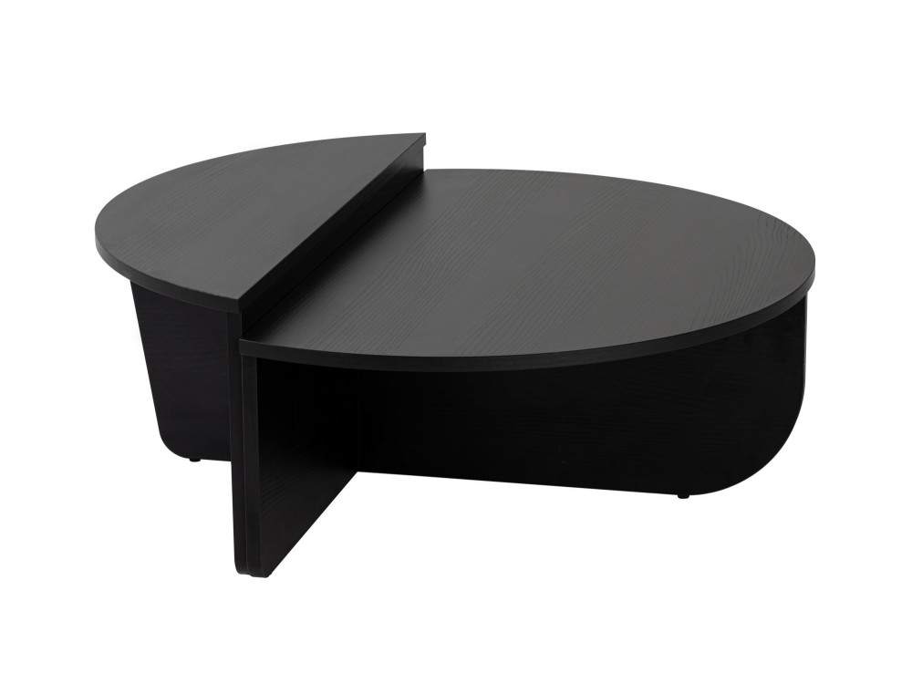 Couchtisch aus Holz „Orion“ – 90 x 60 x 30 cm – Schwarzes Holz