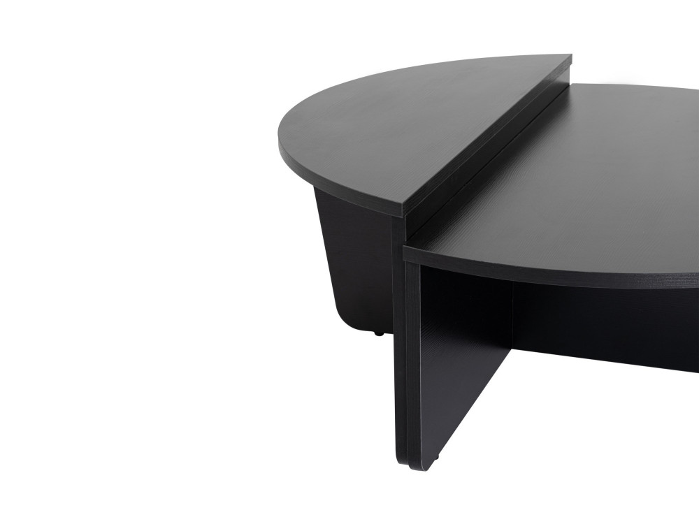 Couchtisch aus Holz „Orion“ – 90 x 60 x 30 cm - Schwarzes Holz