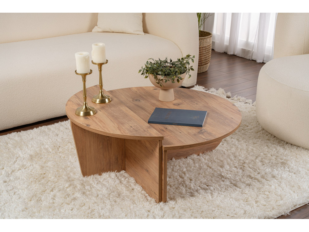 Couchtisch aus Holz „Orion“ – 90 x 60 x 30 cm – Atlantische Kiefer
