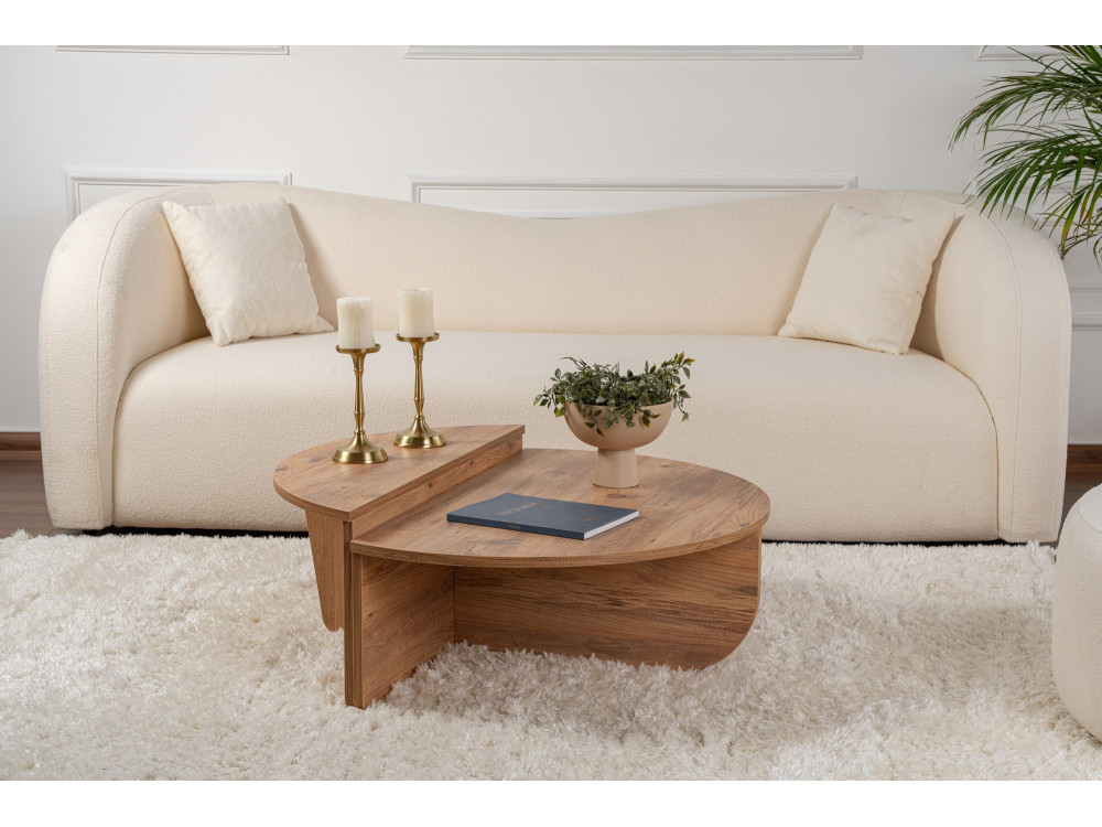 Couchtisch aus Holz „Orion“ – 90 x 60 x 30 cm – Atlantische Kiefer