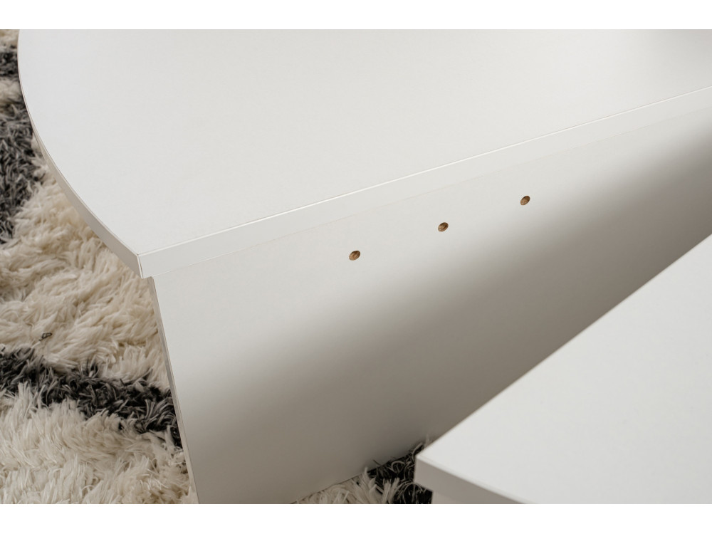 Couchtisch aus Holz „Orion“ – 90 x 60 x 30 cm - Weiß