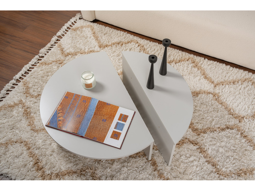 Couchtisch aus Holz "Orion" 90 x 60 x 30 cm - Grau
