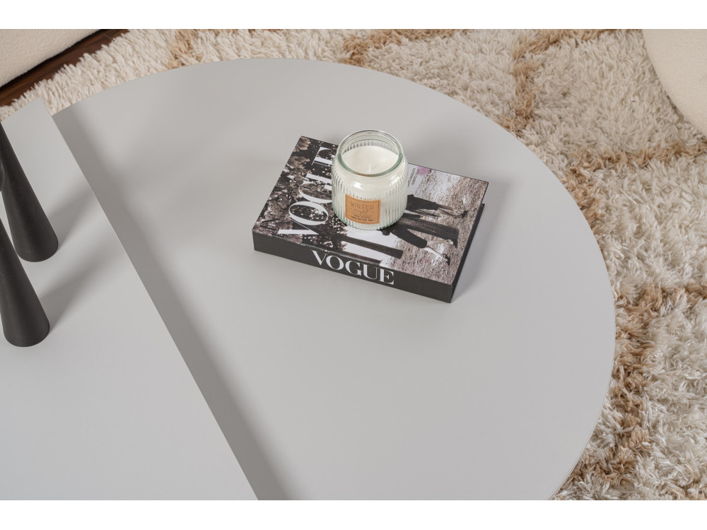 Couchtisch aus Holz "Orion" 90 x 60 x 30 cm - Grau