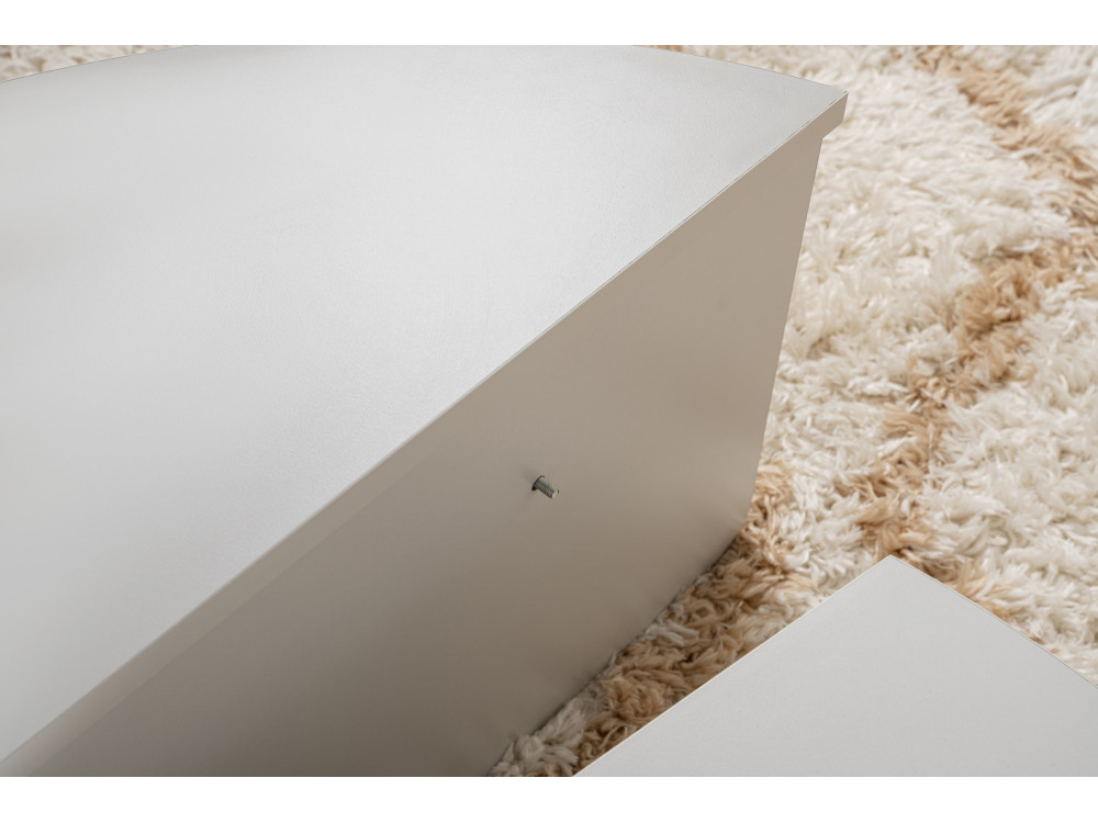 Couchtisch aus Holz "Orion" 90 x 60 x 30 cm - Grau