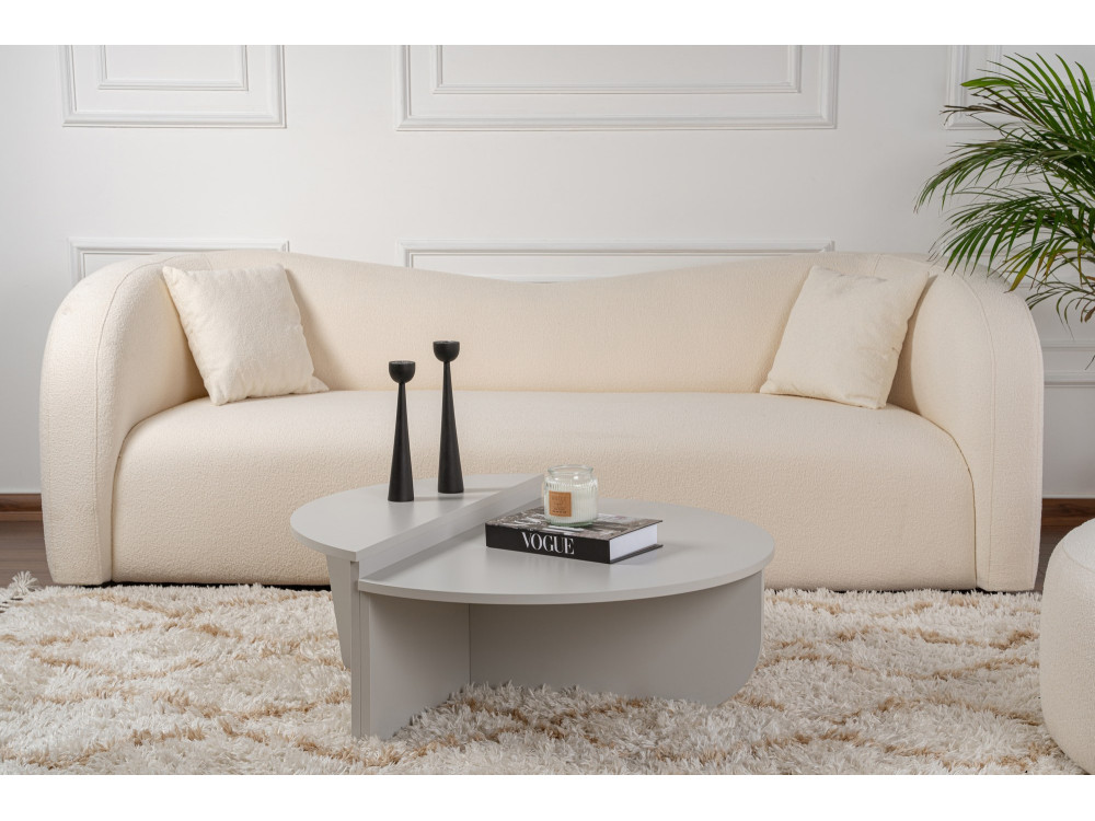 Couchtisch aus Holz "Orion" 90 x 60 x 30 cm - Grau