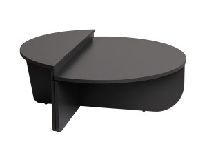 Couchtisch aus Holz "Orion" 90 x 60 x 30 cm - Anthrazit