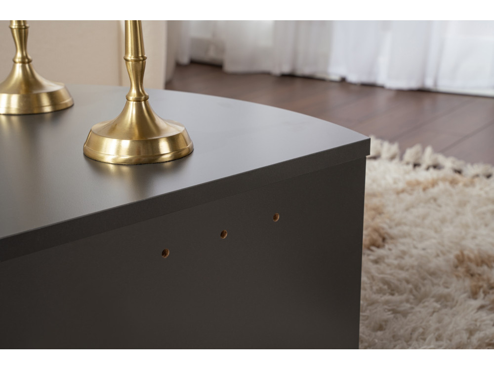 Couchtisch aus Holz "Orion" 90 x 60 x 30 cm - Anthrazit