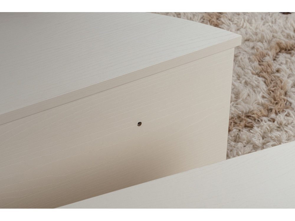 Couchtisch aus Holz "Orion" 90 x 60 x 30 cm - Holzweiß