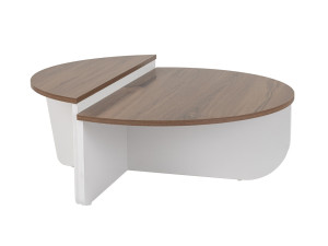 Holz Couchtisch "Orion" 90 x 60 x 30 cm - Nussbaum