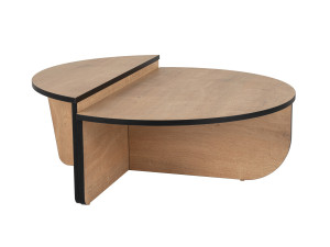 Holz Couchtisch "Orion" 90 x 60 x 30 cm - Honigeiche