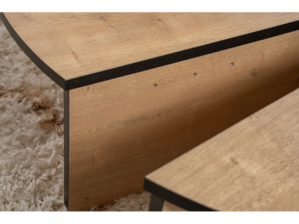 Holz Couchtisch "Orion" 90 x 60 x 30 cm - Honigeiche