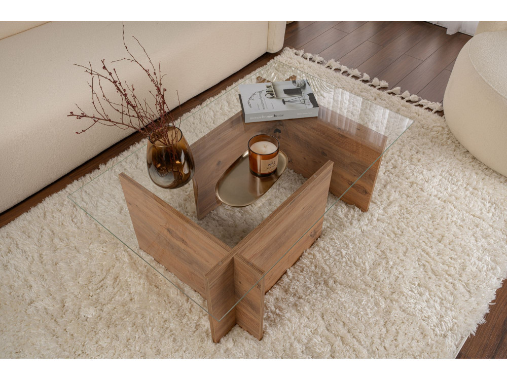 Couchtisch „Vetrino“ aus Holz – 105 x 65 x 40 cm – Atlantische Kiefer