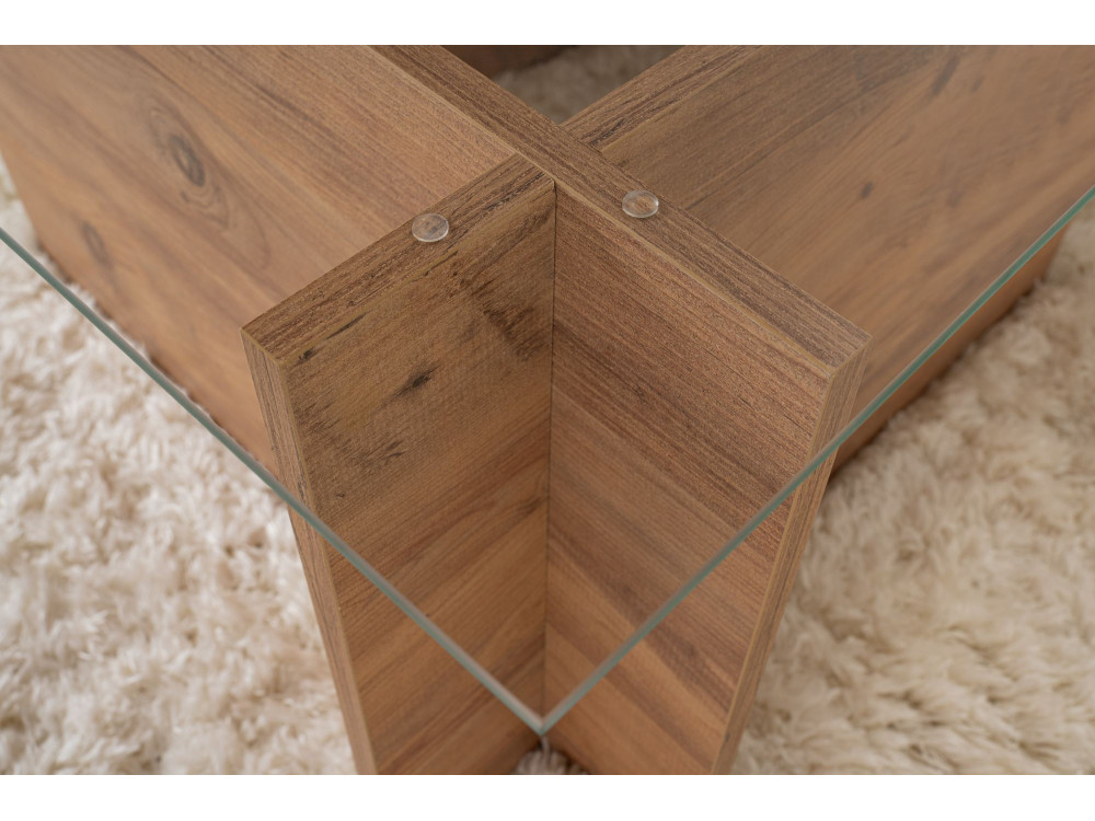 Couchtisch „Vetrino“ aus Holz – 105 x 65 x 40 cm – Atlantische Kiefer