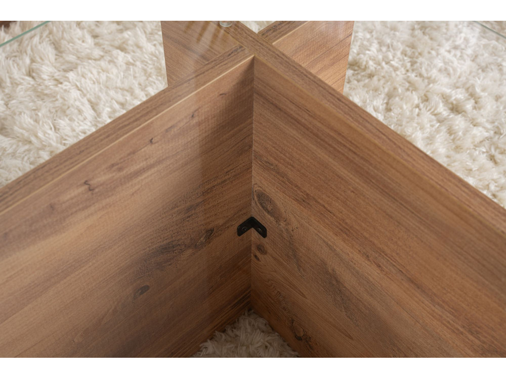 Couchtisch „Vetrino“ aus Holz – 105 x 65 x 40 cm – Atlantische Kiefer