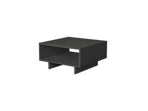 Couchtisch aus Holz "Hola" - 60 x 60 x 32 cm - Anthrazitgrau