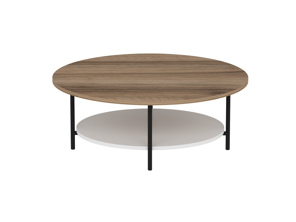 Couchtisch „Elis“ aus Holz – 90 x 60 x 36 cm – Weißeiche