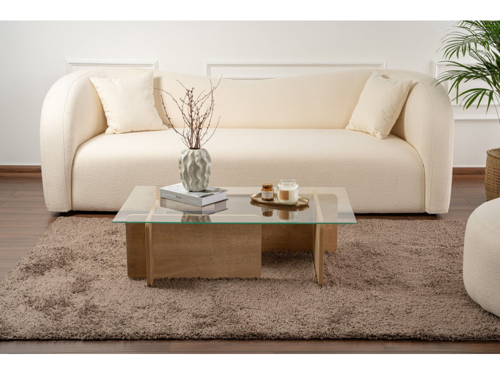 Couchtisch „Flavio“ aus Holz – 105 x 65 x 30 cm – Eiche