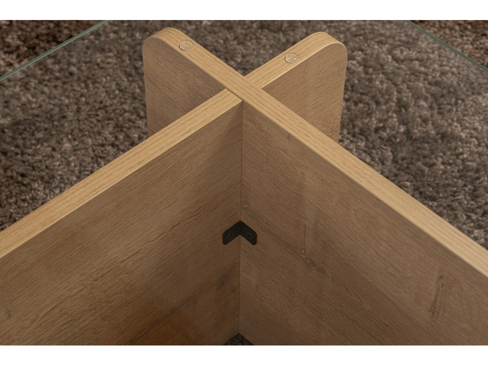 Couchtisch „Flavio“ aus Holz – 105 x 65 x 30 cm – Eiche