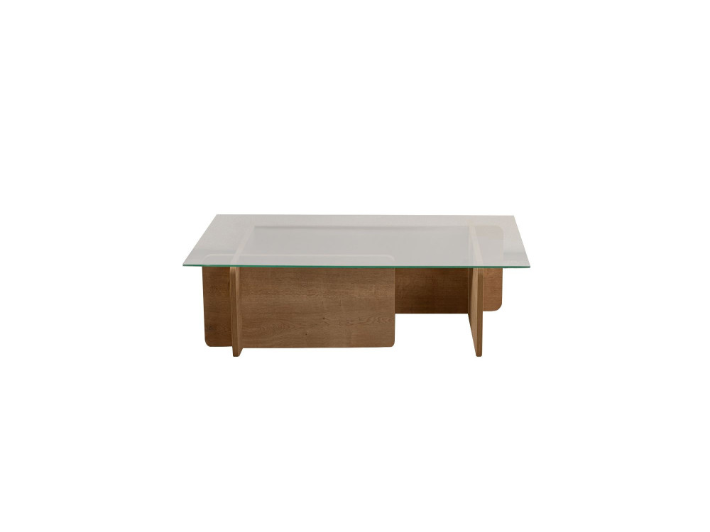 Couchtisch „Flavio“ aus Holz – 105 x 65 x 30 cm – Eiche