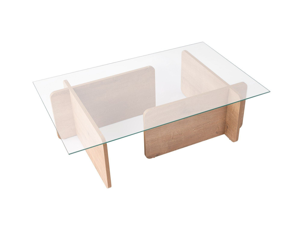 Couchtisch „Flavio“ aus Holz – 105 x 65 x 30 cm – Eiche