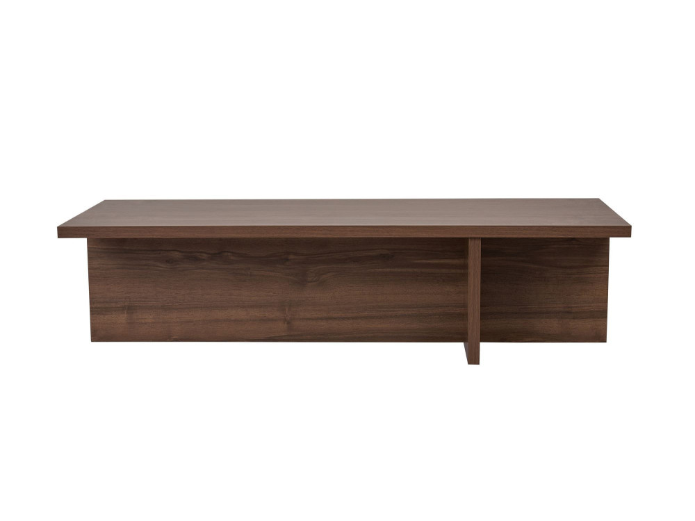 Couchtisch „Harbor“ aus Holz – 120 x 45 x 30 cm – Walnuss