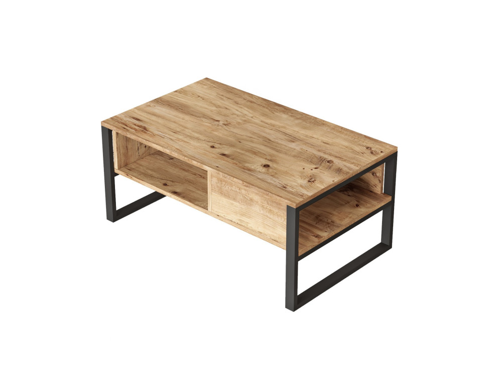 Couchtisch aus Holz "ML34" - 100 x 59 x 44 cm - Atlantische Kiefer