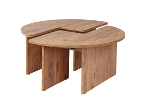 Couchtisch aus Holz "Moira" 90 x 90 x 41 cm - Atlantische Kiefer