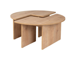 Couchtisch aus Holz "Moira" 90 x 90 x 41 cm - Eiche