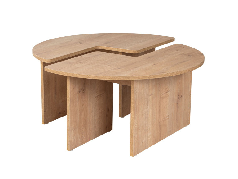 Couchtisch aus Holz "Moira" 90 x 90 x 41 cm - Eiche